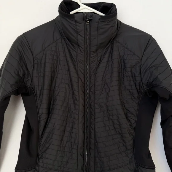 Athleta Black Sprinter Jacket Puffer Size Small - Picture 6 of 13
